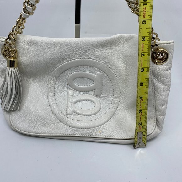 Bebe White Leather Shoulder Bag - Picture 4 of 9
